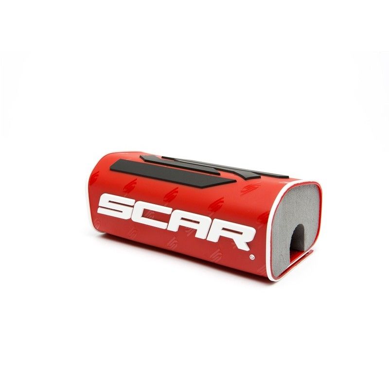 Protector/morcilla de manillar SCAR 3D (para manillar sin barra) - Rojo - motoscamaralweb.com