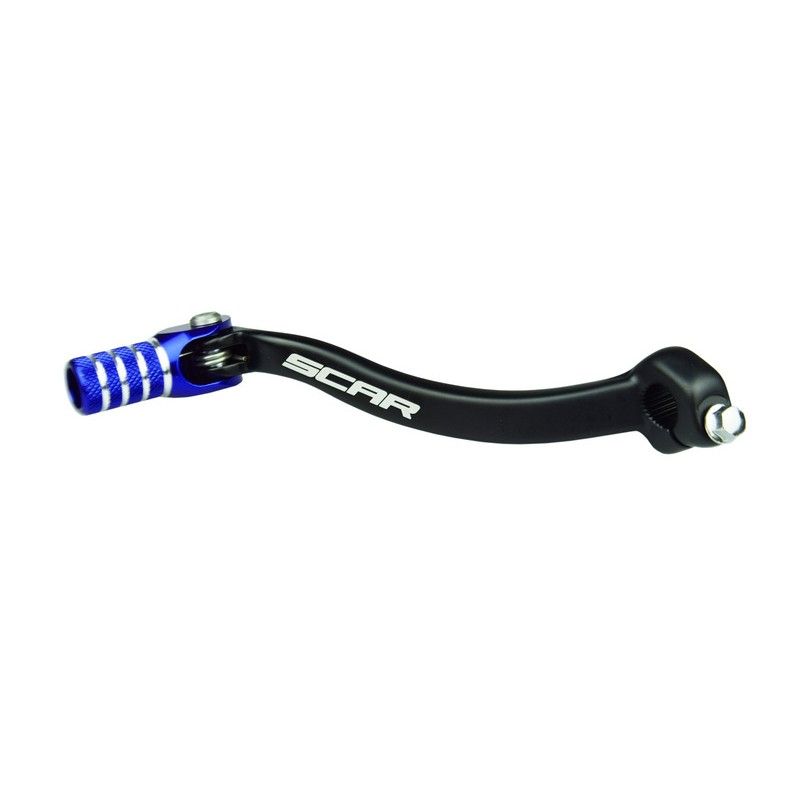 Pedal de cambio SCAR - Negro / Puntera azul - motoscamaralweb.com
