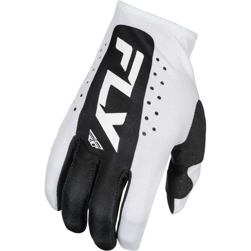 Guantes infantiles FLY RACING Lite - Blanco / Negro - motoscamaralweb.com