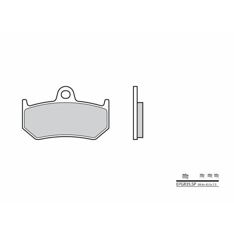Pastillas de freno sinterizadas Brembo 07GR35SP - motoscamaralweb.com