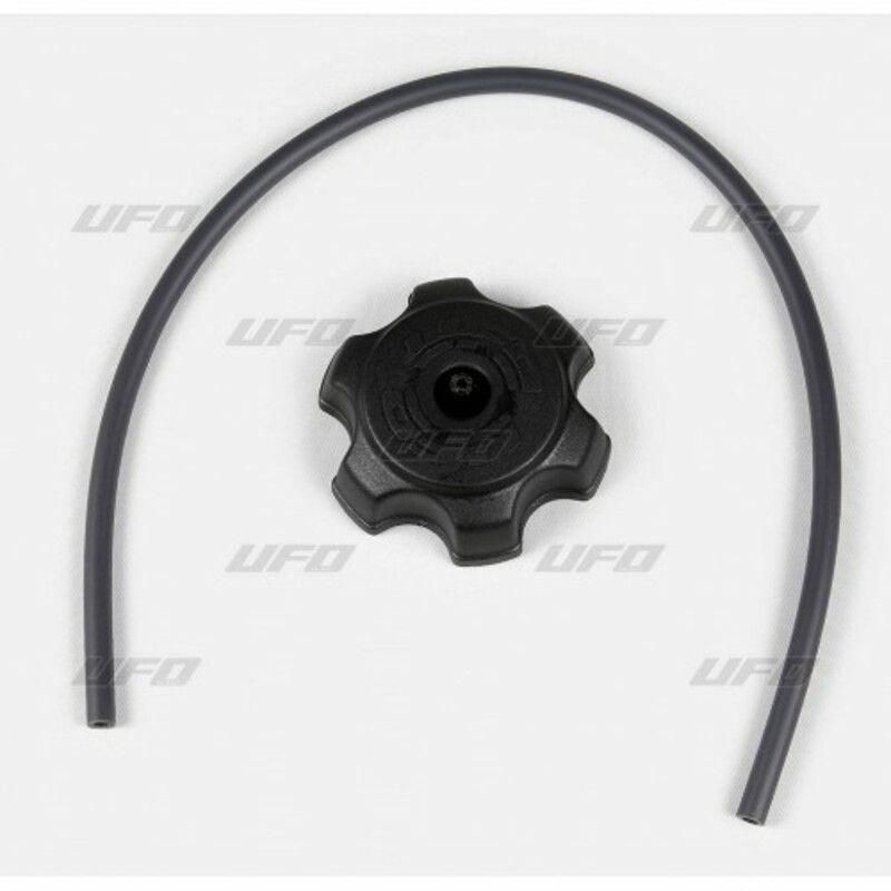 Tapón depósito UFO negro tipo Kawasaki KX - motoscamaralweb.com