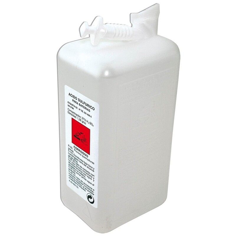 Botella 1L Electrolito para baterías (uso exclusivo profesionales) - motoscamaralweb.com