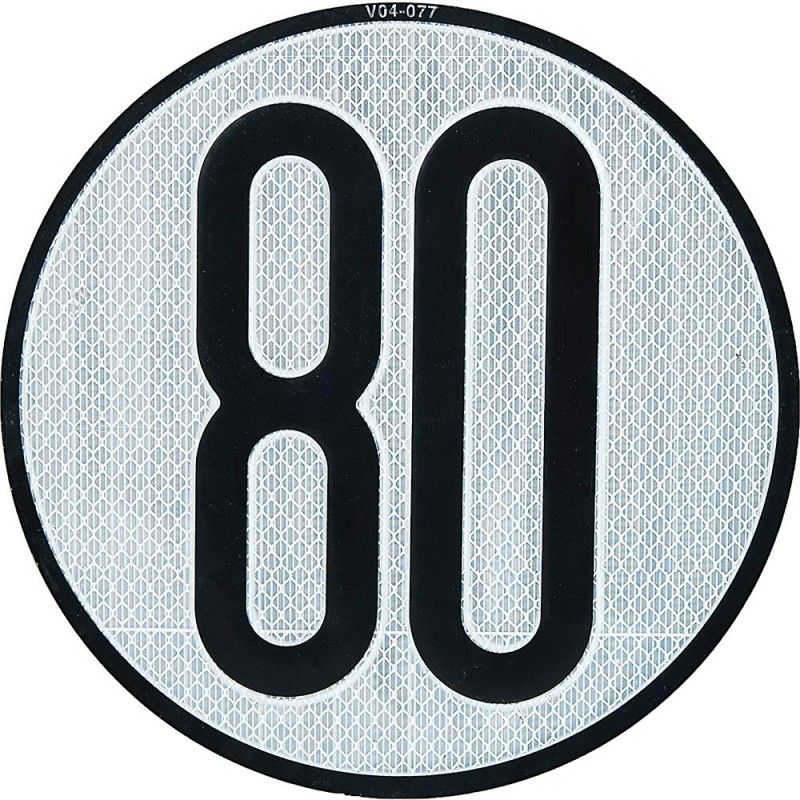 PLACA LIMITES VELOCIDAD 80 KM/H- motoscamaralweb.com
