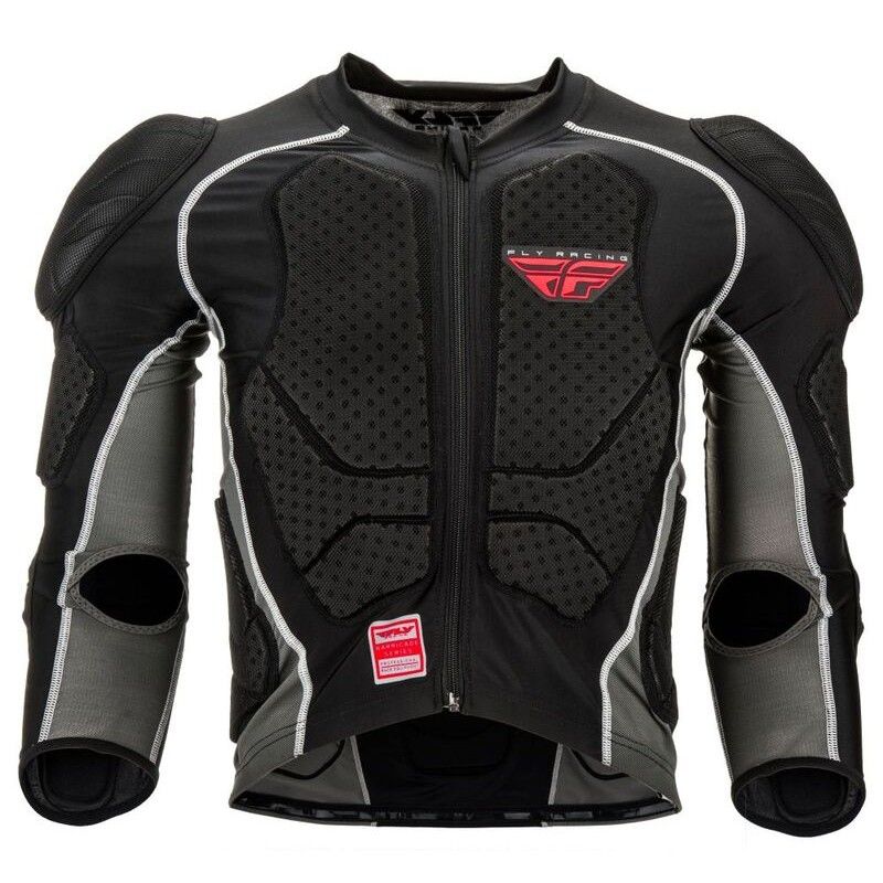 Peto integral FLY RACING Barricade (con cremallera) - Negro - motoscamaralweb.com