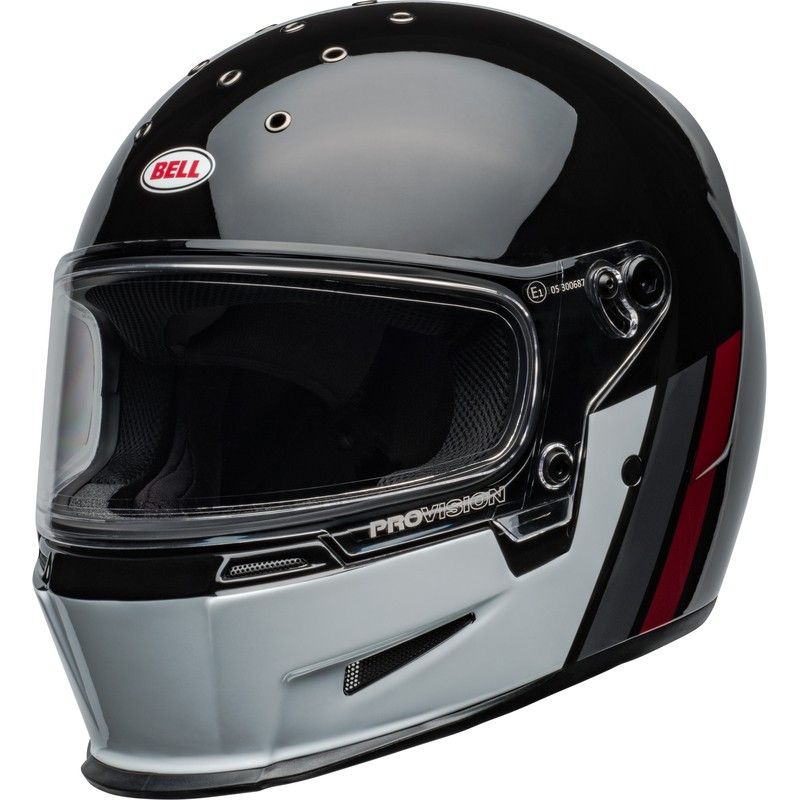 Casco BELL Eliminator - GT Gloss Black/White - motoscamaralweb.com