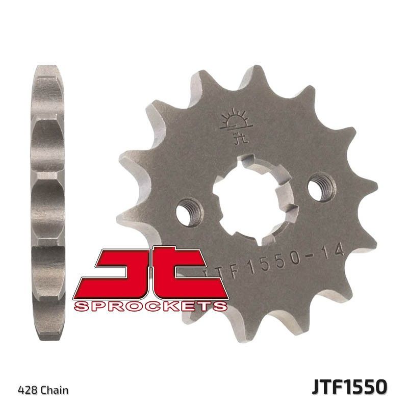 Piñón JT SPROCKETS acero estándar 1550 - Paso 428 - motoscamaralweb.com