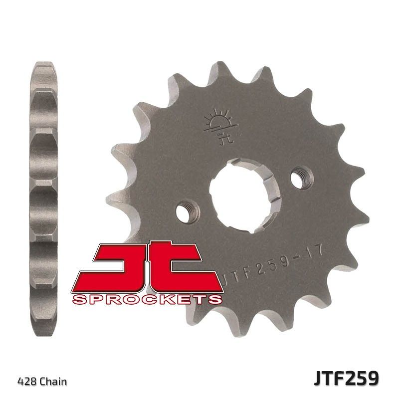 Piñón JT SPROCKETS acero estándar 259 - Paso 428 - motoscamaralweb.com