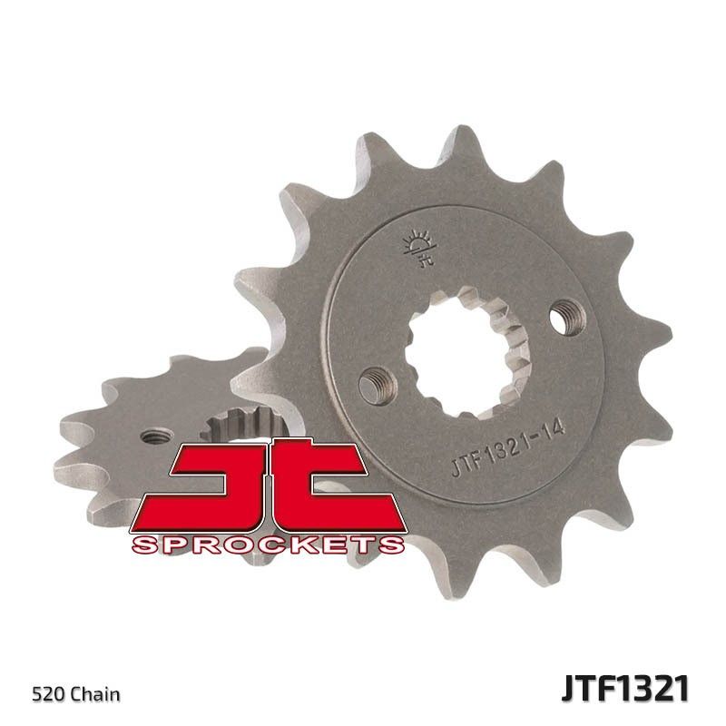 Piñón JT SPROCKETS acero estándar 1321 - Paso 520 - motoscamaralweb.com