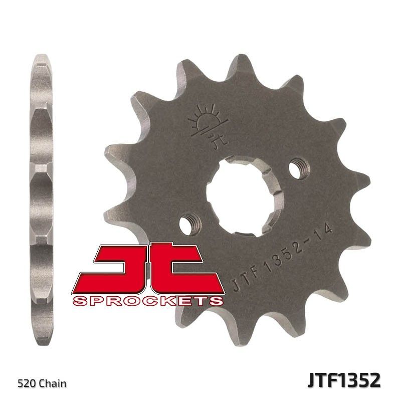 Piñón JT SPROCKETS acero estándar 1352 - Paso 520 - motoscamaralweb.com