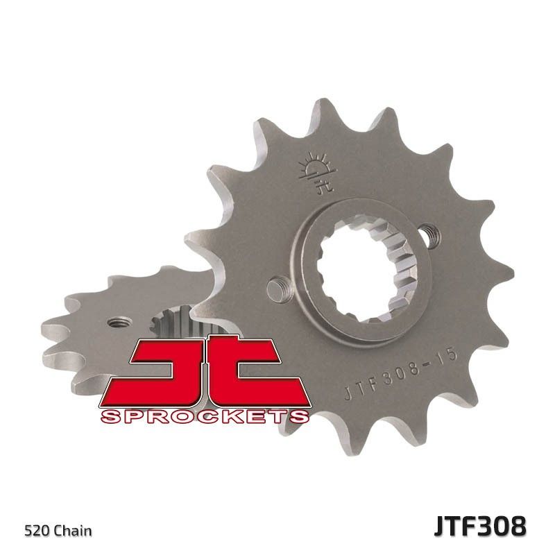 Piñón JT SPROCKETS acero estándar 308 - Paso 520 - motoscamaralweb.com