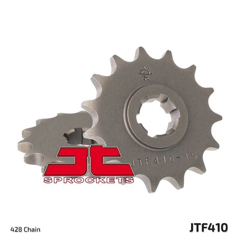 Piñón JT SPROCKETS acero estándar 410 - Paso 428 - motoscamaralweb.com