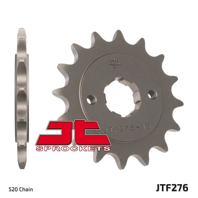 Piñón JT SPROCKETS acero estándar 276 - Paso 520 - motoscamaralweb.com