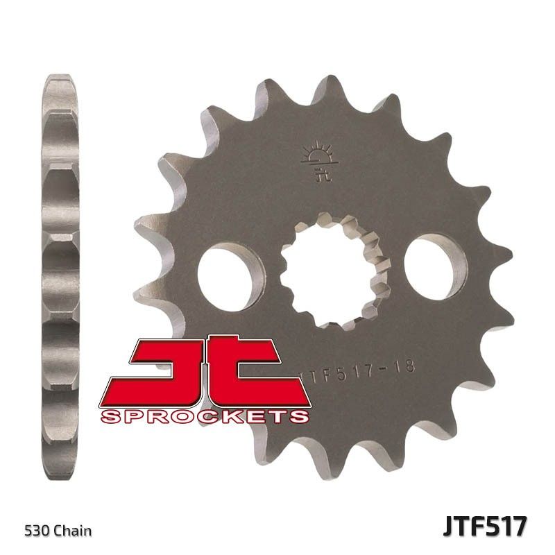Piñón JT SPROCKETS acero estándar 517 - Paso 530 - motoscamaralweb.com