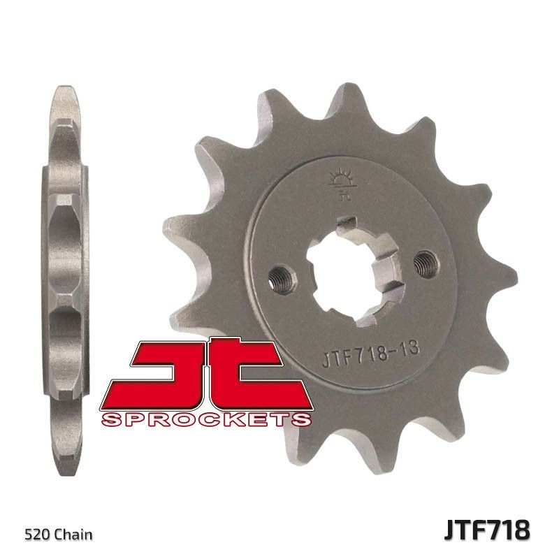 Piñón JT SPROCKETS acero estándar 718 - Paso 520 - motoscamaralweb.com