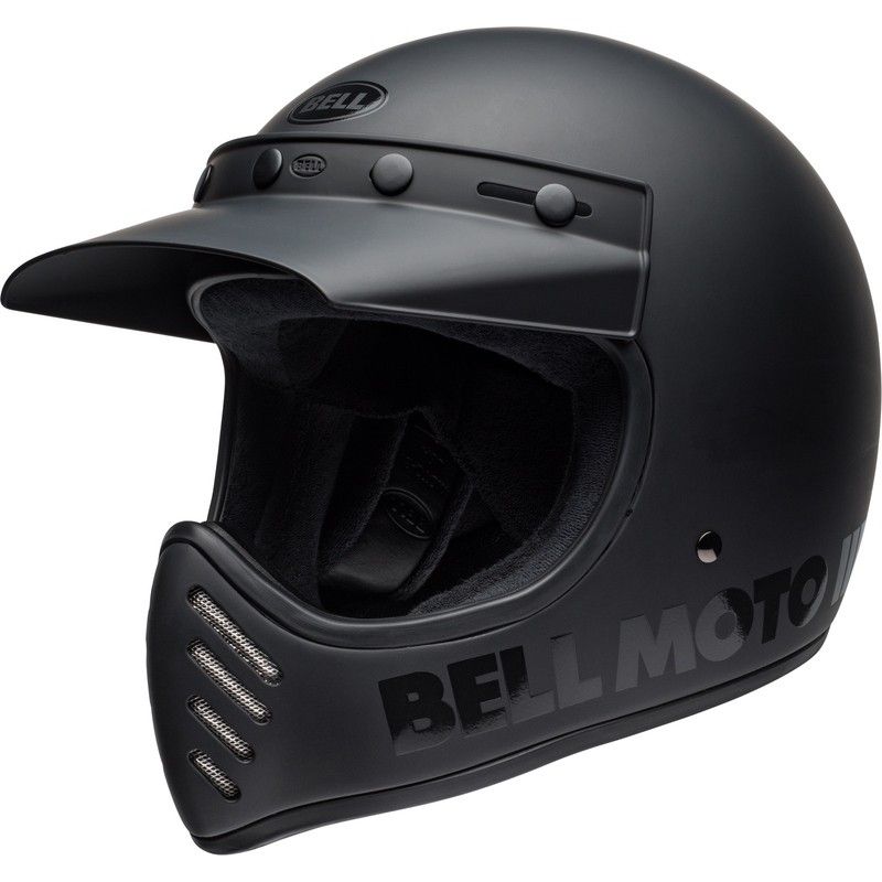 Casco BELL Moto-3 Classic - Blackout Mate/Brillo - motoscamaralweb.com