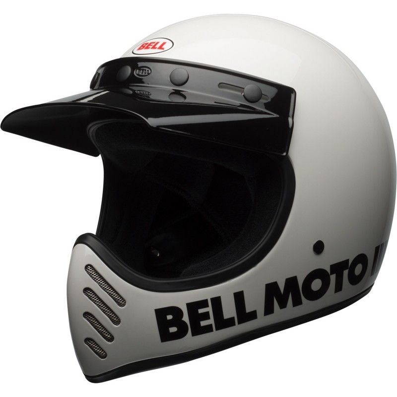 Casco BELL Moto-3 Classic - Blanco brillo - motoscamaralweb.com