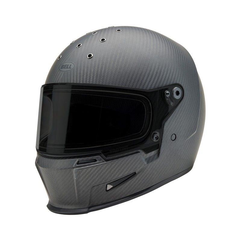 Casco BELL Eliminator Carbon - Solid Matte Black - motoscamaralweb.com