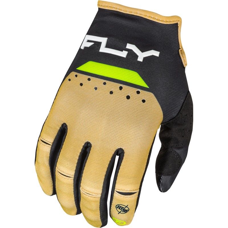 Guantes FLY RACING Kinetic Reload - Caqui / Negro / Hi-Vis - motoscamaralweb.com