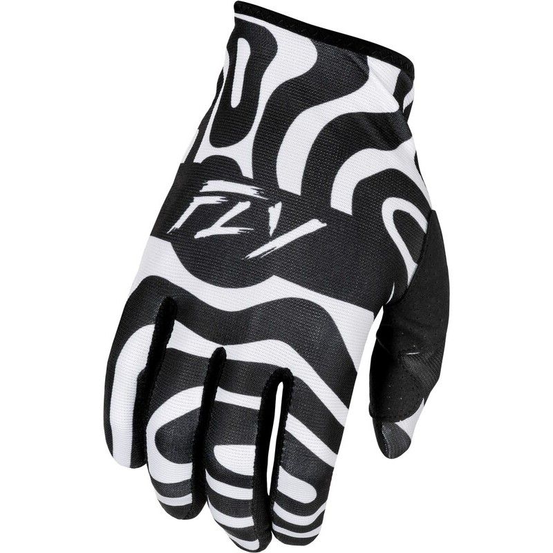 Guantes FLY RACING Lite L.E. Abyss - Blanco / Negro - motoscamaralweb.com