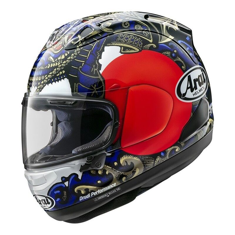 Casco ARAI RX-7V EVO SAMURAI - Multicolor - motoscamaralweb.com