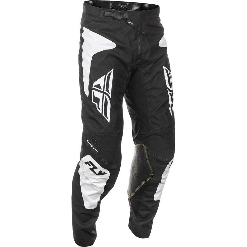 Pantalón FLY RACING Kinetic SYM - Negro / Blanco - motoscamaralweb.com