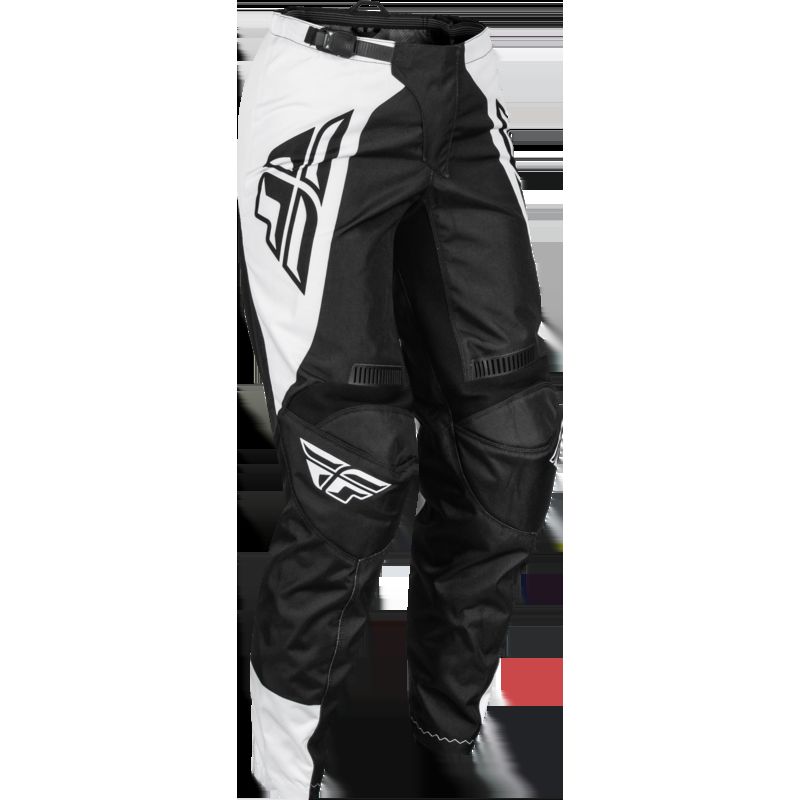 Pantalón mujer FLY RACING F-16 - Negro / Blanco - motoscamaralweb.com