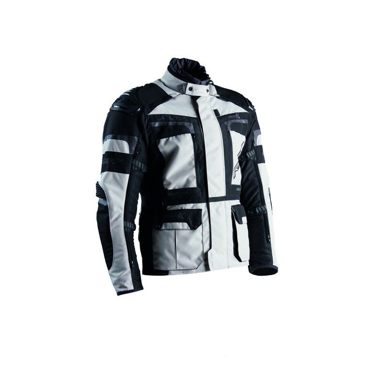 Chaqueta textil RST Pro Series Adventure-X CE hombre - Plata / Negro - motoscamaralweb.com
