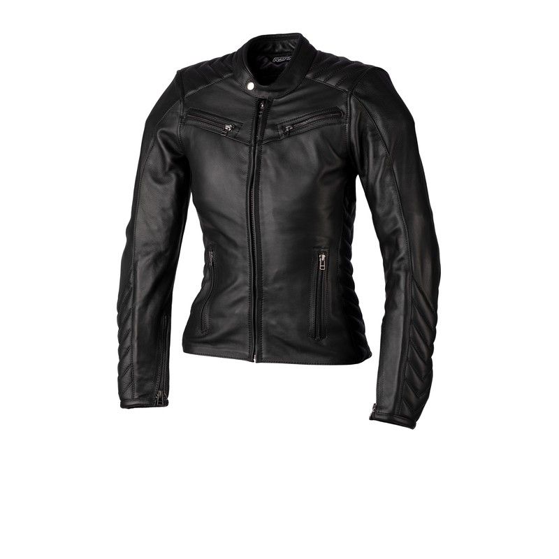 Chaqueta de Piel (Mujer) RST ROADSTER 3 CE Negro. Talla 8/XS - motoscamaralweb.com