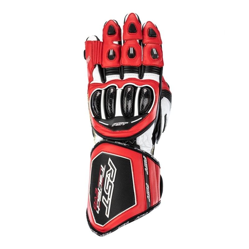 Guantes RST TracTech Evo 4 CE hombre - Rojo / Blanco / Negro - motoscamaralweb.com