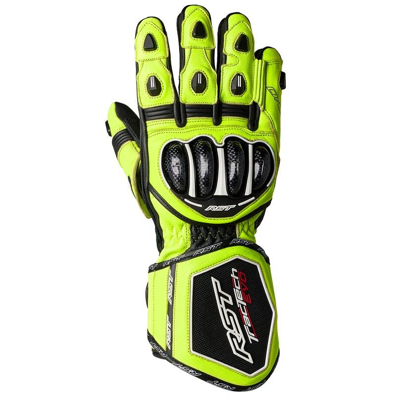 Guantes RST TracTech Evo 4 CE hombre - Amarillo Flúor / Negro - motoscamaralweb.com