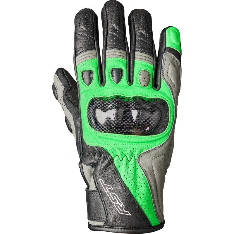Guantes (Hombre) RST Stunt 3 - Verde Flúor - motoscamaralweb.com