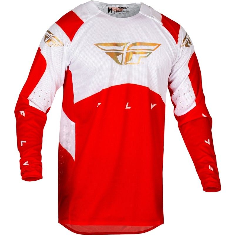 Camiseta FLY RACING Evolution DST L.E. Podium - Rojo / Blanco / Iridium Red - motoscamaralweb.com