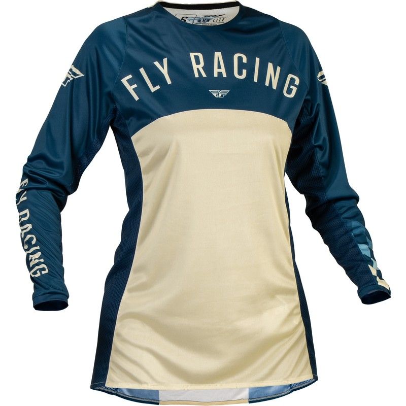 Camiseta mujer FLY RACING Lite - Navy / Marfil - motoscamaralweb.com
