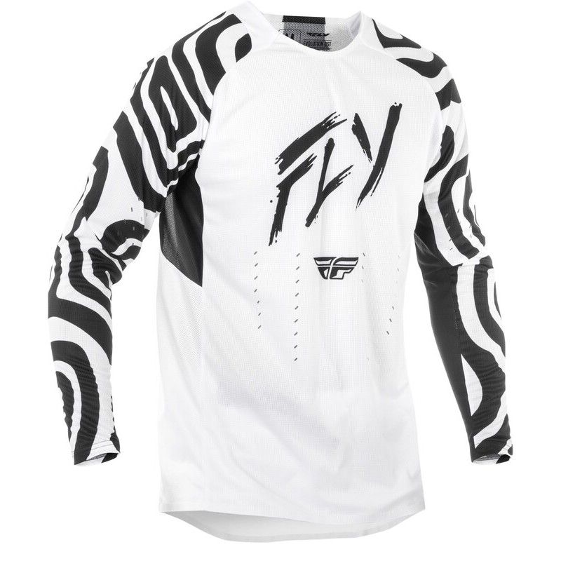 Camiseta FLY RACING Evolution DST L.E. Abyss - Blanco / Negro - motoscamaralweb.com