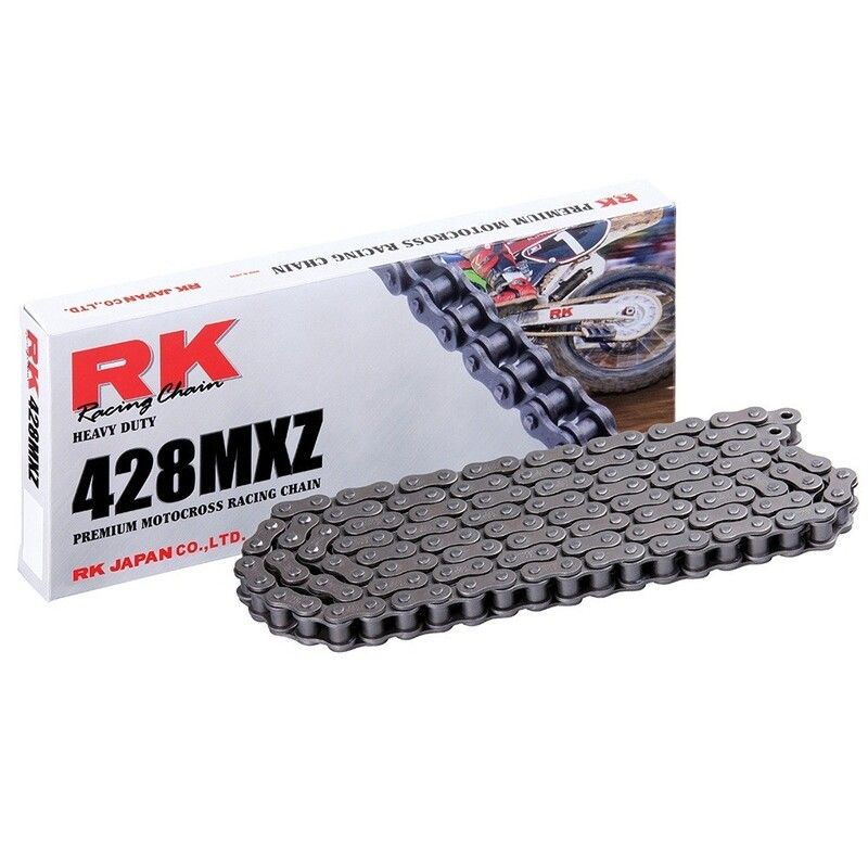 Cadena RK 428MXZ con 118 eslabones negro - motoscamaralweb.com