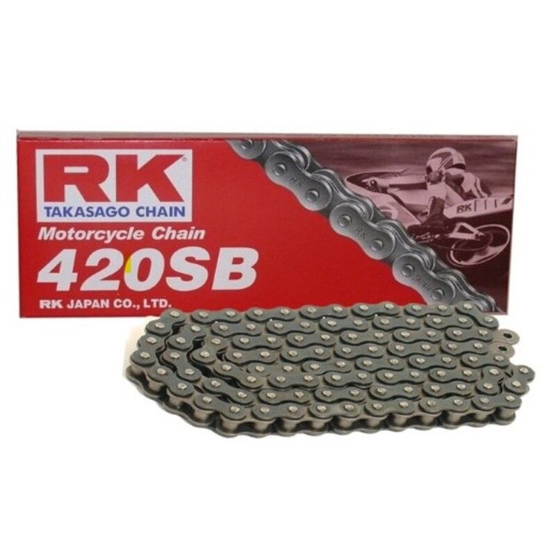 Cadena RK 420SB con 86 eslabones negro - motoscamaralweb.com