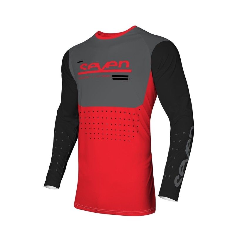 Camiseta SEVEN Vox Aperture - Rojo flúor - motoscamaralweb.com