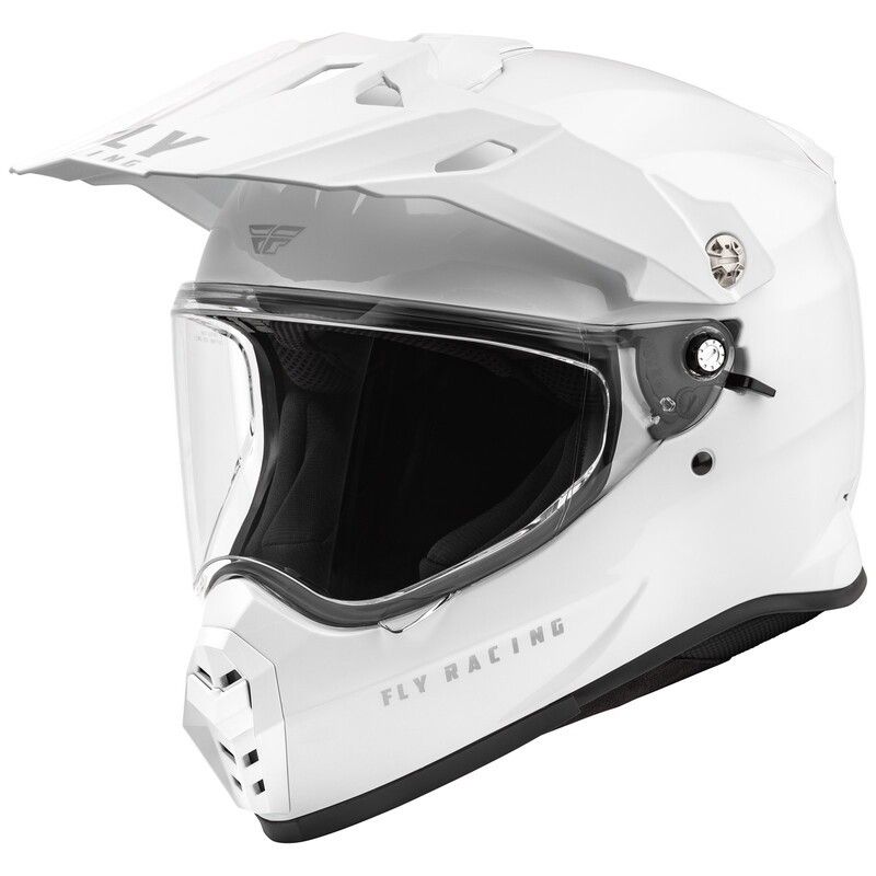 Casco FLY RACING Trekker Solid - Blanco - motoscamaralweb.com