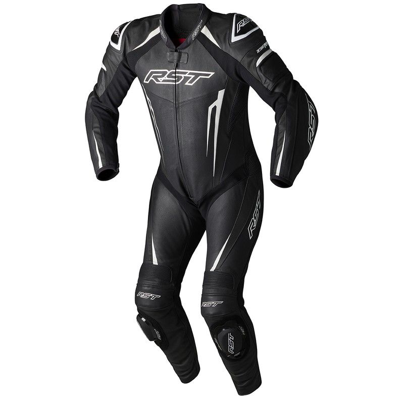 Mono de piel RST TracTech Evo 5 CE hombre - Negro /Blanco / Negro - motoscamaralweb.com