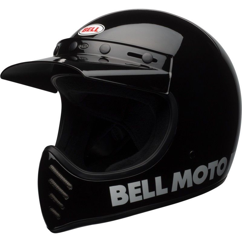 Casco BELL Moto-3 Classic - Negro brillo - motoscamaralweb.com