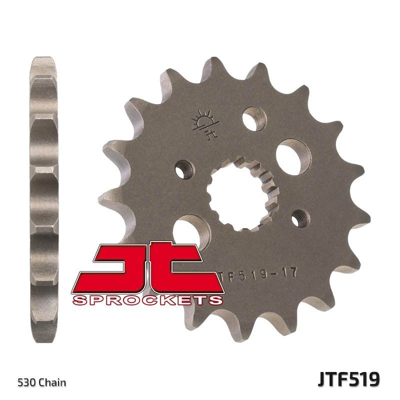 Piñón JT SPROCKETS acero estándar 519 - Paso 530 - motoscamaralweb.com