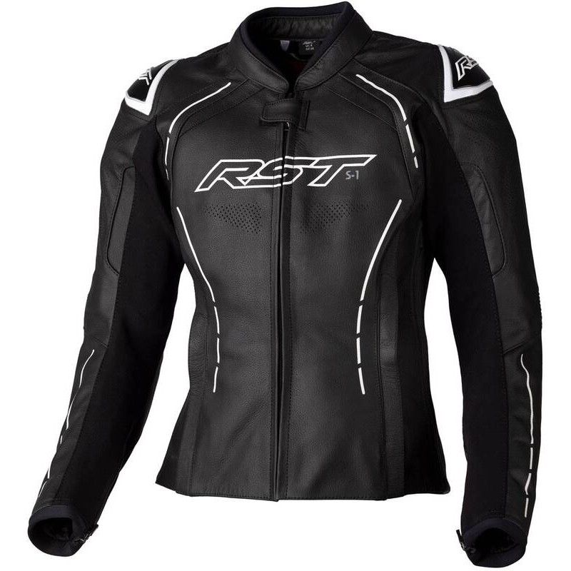 Chaqueta de Piel (Mujer) RST S-1 CE Blanco. Talla 8/XS - motoscamaralweb.com