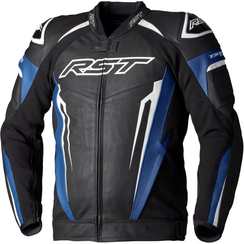 Chaqueta de cuero RST TracTech Evo 5 CE hombre - Azul / Negro / Blanco - motoscamaralweb.com
