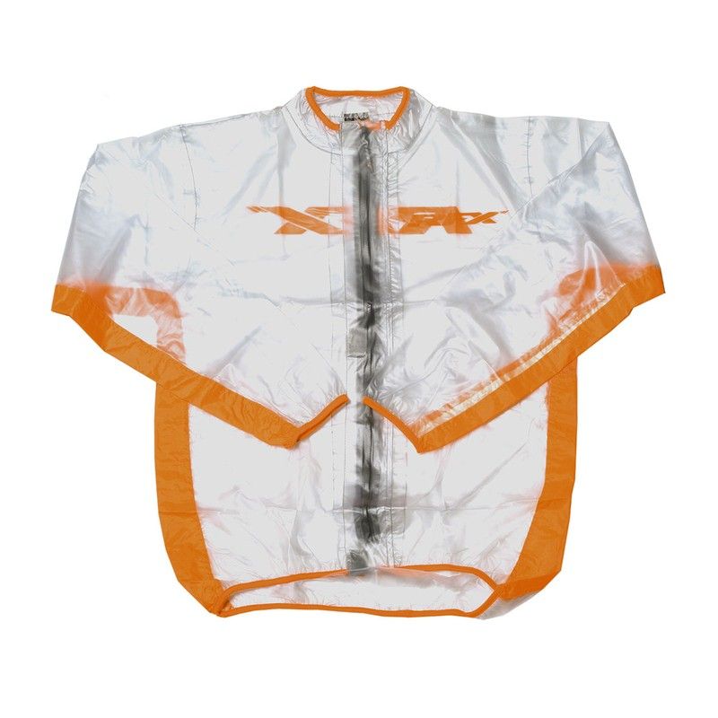 Chaqueta impermeable RFX Sport (transparente/naranja). talla joven XL (12- 14) - motoscamaralweb.com