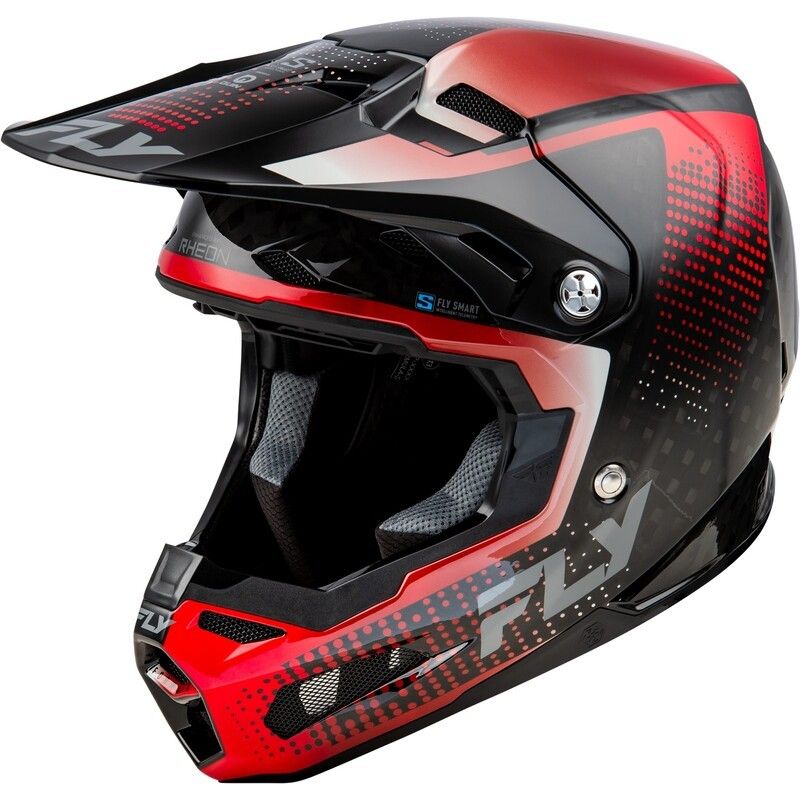 Casco FLY RACING Formula S Carbon Protocol - Carbono negro / Rojo - motoscamaralweb.com