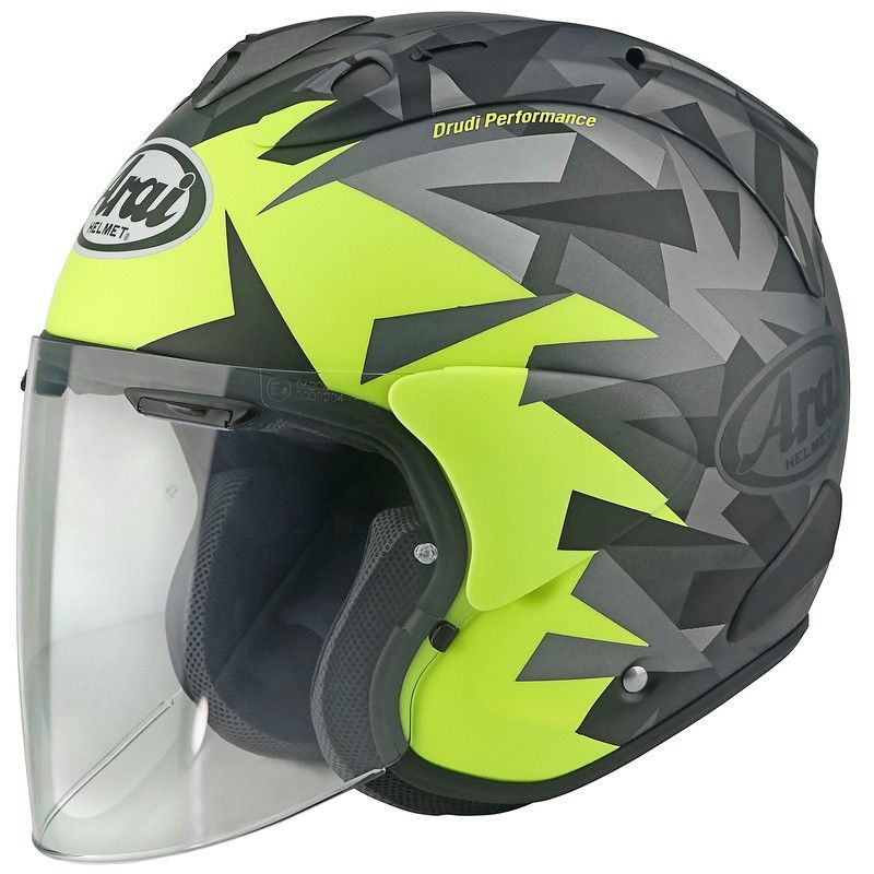 Casco ARAI SZ-R EVO - Frost Mimesis amarillo - motoscamaralweb.com