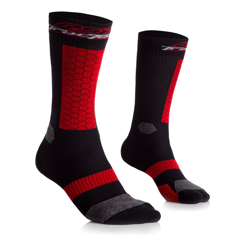 Calcetines RST TRACTECH Negro/Rojo. Talla L-XL/11-13 - motoscamaralweb.com