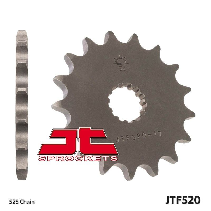 Piñón JT SPROCKETS acero estándar 520 - Paso 525 - motoscamaralweb.com