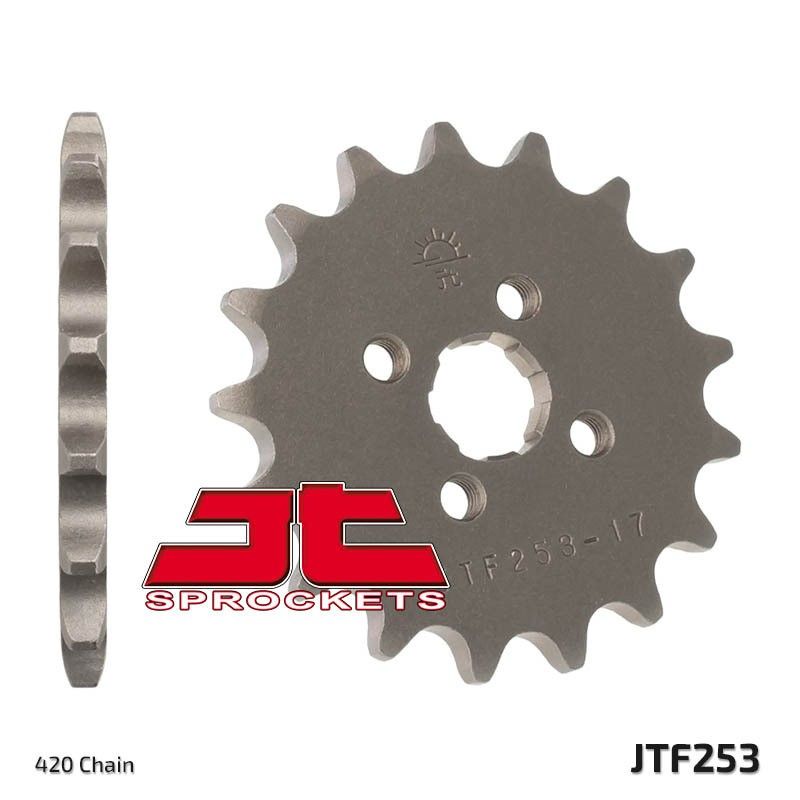 Piñón JT SPROCKETS acero estándar 253 - Paso 420 - motoscamaralweb.com