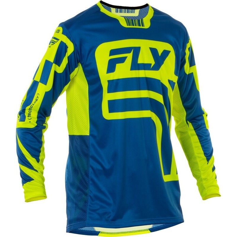 Camiseta FLY RACING Lite L.E. Lancer - Navy / Hi-Vis - motoscamaralweb.com